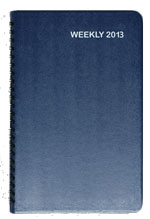 2013 wrapped leatherette weekly planner